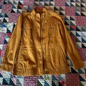 GAP Women's Yellow Utility Jacket Barn Cargo